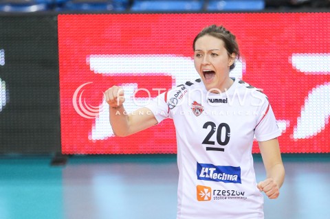  29.10.2017 RZESZOW <br />SIATKOWKA LIGA SIATKOWKI KOBIET LSK 2017/2018 WOMEN VOLLEYBALL POLAND POLISH LEAGUE <br />MECZ DEVELOPRES SKYRES RZESZOW - BKS PROFI CREDIT BIELSKO BIALA <br />N/Z JELENA BLAGOJEVIC SYLWETKA RADOSC EMOCJE <br /> 