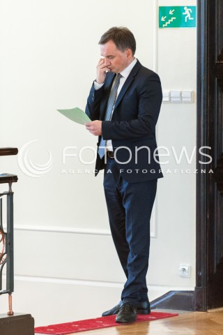  30.10.2017 WARSZAWA<br />POSIEDZENIE RADY MINISTROW<br />N/Z ZBIGNIEW ZIOBRO<br /> 