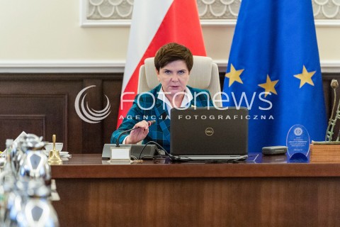  30.10.2017 WARSZAWA<br />POSIEDZENIE RADY MINISTROW<br />N/Z BEATA SZYDLO<br /> 