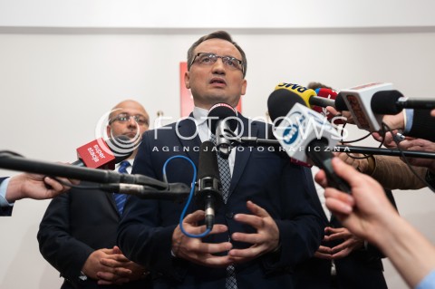  30.10.2017 WARSZAWA<br />BRIEFING PRASOWY W MINISTERSTWIE SPRAWIEDLIWOSCI W SPRAWIE KRAJOWEJ SZKOLY SADOWNICTWA I PROKURATURY<br />N/Z ZBIGNIEW ZIOBRO<br /> 