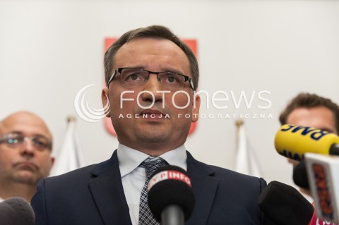 Briefing ministra sprawiedliwości w Warszawie