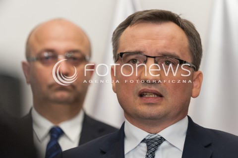  30.10.2017 WARSZAWA<br />BRIEFING PRASOWY W MINISTERSTWIE SPRAWIEDLIWOSCI W SPRAWIE KRAJOWEJ SZKOLY SADOWNICTWA I PROKURATURY<br />N/Z ZBIGNIEW ZIOBRO<br /> 