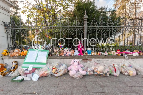 Protest pluszowych misiów w Warszawie