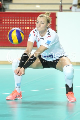  03.11.2017 OSTROWIEC SWIETOKRZYSKI <br />SIATKOWKA LIGA SIATKOWKI KOBIET LSK 2017/2018 WOMEN VOLLEYBALL POLAND POLISH LEAGUE <br />MECZ KSZO OSTROWIEC SWIETOKRZYSKI - DEVELOPRES SKYRES RZESZOW <br />N/Z AGATA SAWICKA SYLWETKA <br /> 