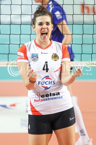  03.11.2017 OSTROWIEC SWIETOKRZYSKI <br />SIATKOWKA LIGA SIATKOWKI KOBIET LSK 2017/2018 WOMEN VOLLEYBALL POLAND POLISH LEAGUE <br />MECZ KSZO OSTROWIEC SWIETOKRZYSKI - DEVELOPRES SKYRES RZESZOW <br />N/Z PAULINA STROIWAS RADOSC EMOCJE SYLWETKA <br /> 