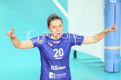 03.11.2017 OSTROWIEC SWIETOKRZYSKI <br />SIATKOWKA LIGA SIATKOWKI KOBIET LSK 2017/2018 WOMEN VOLLEYBALL POLAND POLISH LEAGUE <br />MECZ KSZO OSTROWIEC SWIETOKRZYSKI - DEVELOPRES SKYRES RZESZOW <br />N/Z JELENA BLAGOJEVIC RADOSC EMOCJE SYLWETKA <br /> 