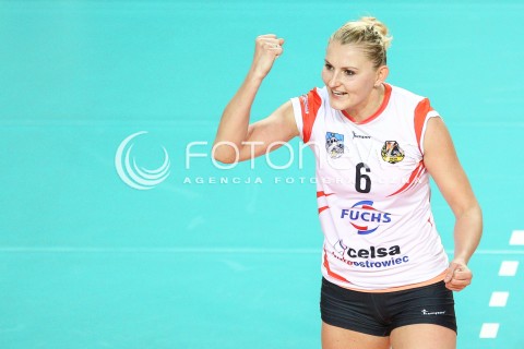  03.11.2017 OSTROWIEC SWIETOKRZYSKI <br />SIATKOWKA LIGA SIATKOWKI KOBIET LSK 2017/2018 WOMEN VOLLEYBALL POLAND POLISH LEAGUE <br />MECZ KSZO OSTROWIEC SWIETOKRZYSKI - DEVELOPRES SKYRES RZESZOW <br />N/Z ANNA MIROS SYLWETKA RADOSC EMOCJE <br /> 