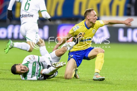  03.11.2017 GDYNIA <br />PILKA NOZNA - EKSTRAKLASA SEZON 2017/2018<br />MECZ ARKA GDYNIA - LECHIA GDANSK<br />N/Z RAFAL WOLSKI ADAM MARCINIAK<br /> 