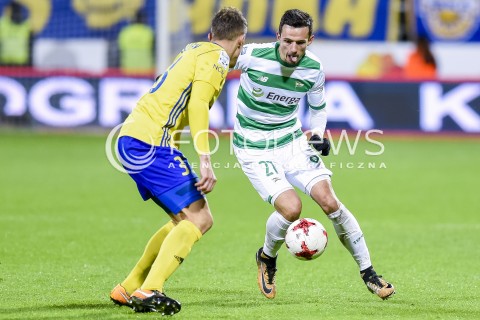  03.11.2017 GDYNIA <br />PILKA NOZNA - EKSTRAKLASA SEZON 2017/2018<br />MECZ ARKA GDYNIA - LECHIA GDANSK<br />N/Z DAMIAN ZBOZIEN RAFAL WOLSKI<br /> 