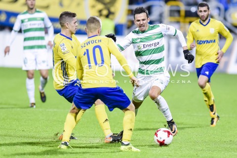  03.11.2017 GDYNIA <br />PILKA NOZNA - EKSTRAKLASA SEZON 2017/2018<br />MECZ ARKA GDYNIA - LECHIA GDANSK<br />N/Z MATEUSZ SZWOCH RAFAL WOLSKI<br /> 