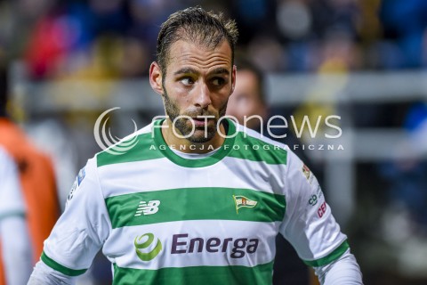  03.11.2017 GDYNIA <br />PILKA NOZNA - EKSTRAKLASA SEZON 2017/2018<br />MECZ ARKA GDYNIA - LECHIA GDANSK<br />N/Z MARCO PAIXAO ZDZIWIENIE NIEUZNANA BRAMKA<br /> 
