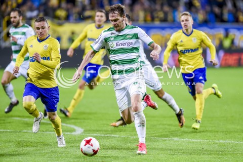  03.11.2017 GDYNIA <br />PILKA NOZNA - EKSTRAKLASA SEZON 2017/2018<br />MECZ ARKA GDYNIA - LECHIA GDANSK<br />N/Z PATRYK KUN MILOS KRASIC<br /> 