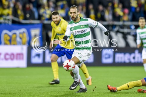  03.11.2017 GDYNIA <br />PILKA NOZNA - EKSTRAKLASA SEZON 2017/2018<br />MECZ ARKA GDYNIA - LECHIA GDANSK<br />N/Z FLAVIO PAIXAO<br /> 