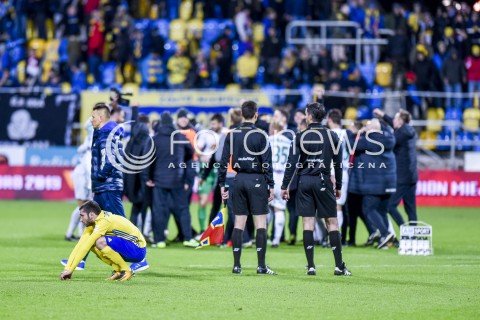  03.11.2017 GDYNIA <br />PILKA NOZNA - EKSTRAKLASA SEZON 2017/2018<br />MECZ ARKA GDYNIA - LECHIA GDANSK<br />N/Z LUKA ZARANDIA PO PRZEGRANYM  MECZU<br /> 