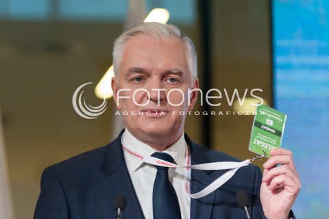  04.11.2017 WARSZAWA<br />KONWENCJA ZALOZYCIELSKA PARTII POROZUMIENIE<br />N/Z JAROSLAW GOWIN<br /> 