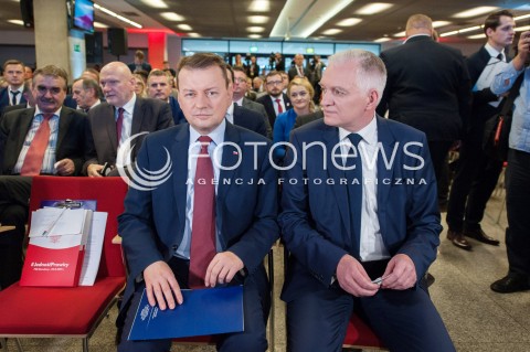  04.11.2017 WARSZAWA<br />KONWENCJA ZALOZYCIELSKA PARTII POROZUMIENIE<br />N/Z JAROSLAW GOWIN MARIUSZ BLASZCZAK<br /> 