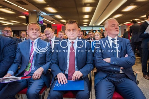  04.11.2017 WARSZAWA<br />KONWENCJA ZALOZYCIELSKA PARTII POROZUMIENIE<br />N/Z JAROSLAW GOWIN MARIUSZ BLASZCZAK<br /> 