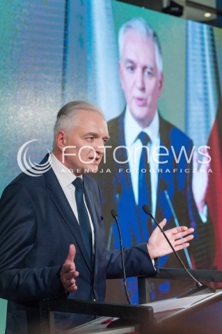  04.11.2017 WARSZAWA<br />KONWENCJA ZALOZYCIELSKA PARTII POROZUMIENIE<br />N/Z JAROSLAW GOWIN<br /> 