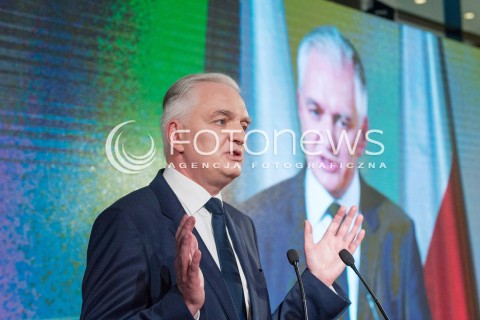  04.11.2017 WARSZAWA<br />KONWENCJA ZALOZYCIELSKA PARTII POROZUMIENIE<br />N/Z JAROSLAW GOWIN<br /> 