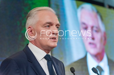  04.11.2017 WARSZAWA<br />KONWENCJA ZALOZYCIELSKA PARTII POROZUMIENIE<br />N/Z JAROSLAW GOWIN<br /> 