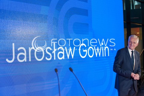  04.11.2017 WARSZAWA<br />KONWENCJA ZALOZYCIELSKA PARTII POROZUMIENIE<br />N/Z JAROSLAW GOWIN<br /> 