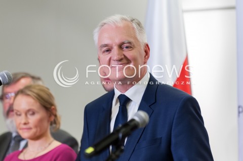  04.11.2017 WARSZAWA<br />KONWENCJA ZALOZYCIELSKA PARTII POROZUMIENIE<br />N/Z JAROSLAW GOWIN<br /> 
