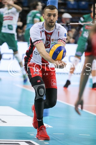  04.11.2017 RZESZOW<br />SIATKOWKA PLUSLIGA 2017/2018 MEN VOLLEYBALL POLAND POLISH PLUS LIGA LEAGUE SEASON 2017/2018<br />MECZ ASSECO RESOVIA RZESZOW - INDYKPOL AZS OLSZTYN <br />N/Z LUKASZ PERLOWSKI SYLWETKA <br /> 