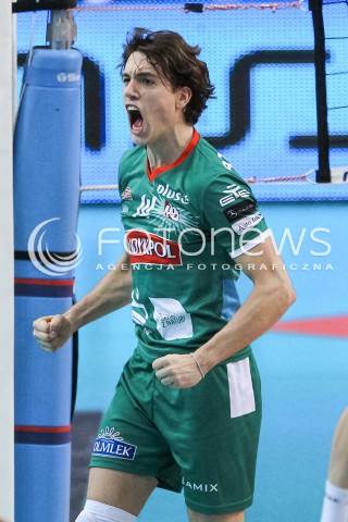  04.11.2017 RZESZOW<br />SIATKOWKA PLUSLIGA 2017/2018 MEN VOLLEYBALL POLAND POLISH PLUS LIGA LEAGUE SEASON 2017/2018<br />MECZ ASSECO RESOVIA RZESZOW - INDYKPOL AZS OLSZTYN <br />N/Z TOMAS ROUSSEAUX RADOSC EMOCJE SYLWETKA <br /> 