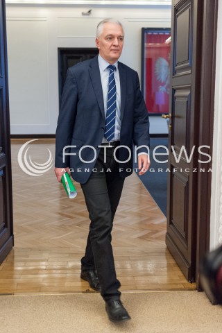  07.11.2017 WARSZAWA<br />POSIEDZENIE RADY MINISTROW<br />N/Z JAROSLAW GOWIN<br /> 