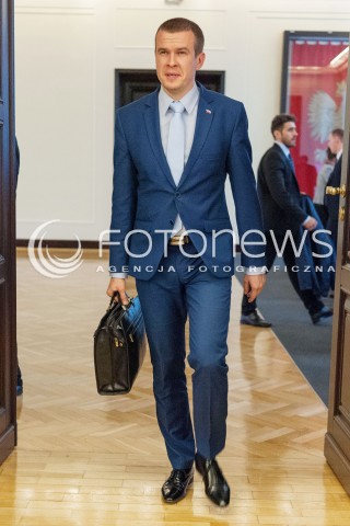  07.11.2017 WARSZAWA<br />POSIEDZENIE RADY MINISTROW<br />N/Z WITOLD BANKA<br /> 