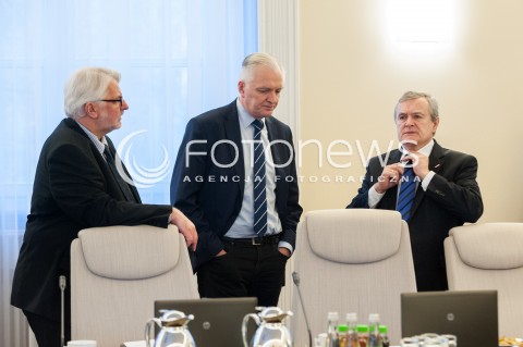  07.11.2017 WARSZAWA<br />POSIEDZENIE RADY MINISTROW<br />N/Z WITOLD WASZCZYKOWSKI PIOTR GLINSKI JAROSLAW GOWIN<br /> 