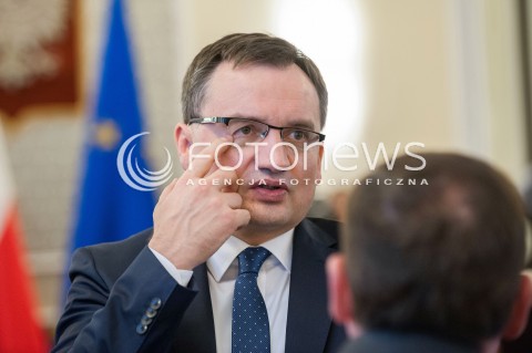  07.11.2017 WARSZAWA<br />POSIEDZENIE RADY MINISTROW<br />N/Z ZBIGNIEW ZIOBRO<br /> 