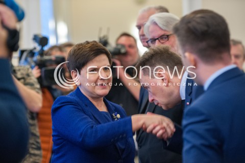  07.11.2017 WARSZAWA<br />POSIEDZENIE RADY MINISTROW<br />N/Z BEATA SZYDLO MARIUSZ BLASZCZAK WITOLD WASZCZYKOWSKI<br /> 