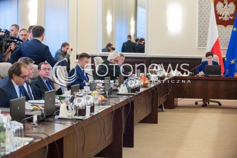  07.11.2017 WARSZAWA<br />POSIEDZENIE RADY MINISTROW<br />N/Z MARIUSZ BLASZCZAK<br /> 
