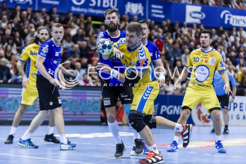  07.11.2017 GDANSK<br />PILKA RECZNA - PGNIG SUPERLIGA MEZCZYZN SEZON 2017/2018<br />MECZ WYBRZEZE GDANSK - PGE VIVE KIELCE<br />N/Z MICHAL BEDNAREK JULEN AGUINAGALDE<br /> 