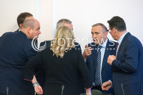  08.11.2017 WARSZAWA SEJM<br />POSIEDZENIE WSPOLNE KOMISJI SPRAW ZAGRANICZNYCH I KOMISJI USTAWODAWCZEJ<br />N/Z GRZEGORZ SCHETYNA JAN DZIEDZICZAK<br /> 