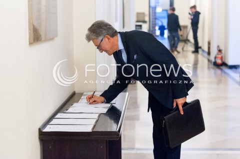  08.11.2017 WARSZAWA SEJM<br />POSIEDZENIE WSPOLNE KOMISJI SPRAW ZAGRANICZNYCH I KOMISJI USTAWODAWCZEJ W WARSZAWIE<br />N/Z STANISLAW PIOTROWICZ<br /> 
