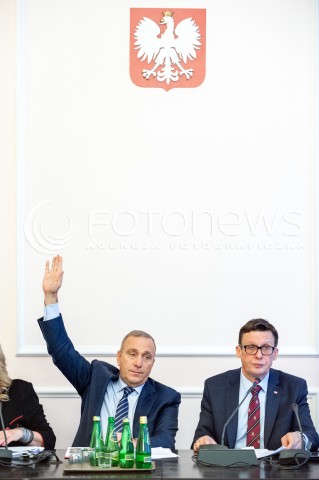  08.11.2017 WARSZAWA SEJM<br />POSIEDZENIE WSPOLNE KOMISJI SPRAW ZAGRANICZNYCH I KOMISJI USTAWODAWCZEJ<br />N/Z GRZEGORZ SCHETYNA MAREK AST<br /> 