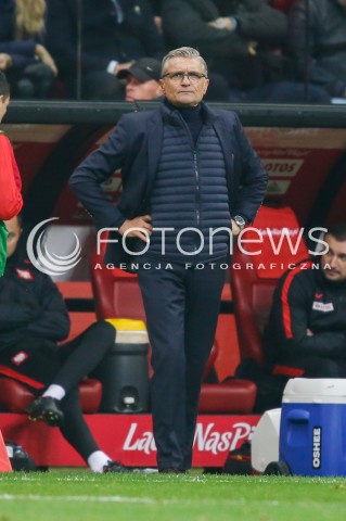  10.11.2017 WARSZAWA STADION NARODOWY <br />PILKA NOZNA REPREZENTACJA MECZ TOWARZYSKI<br />Football Friendly match <br />MECZ POLSKA - URUGWAJ ( Poland - URUGUAY ) <br />N/Z ADAM NAWALKA - I TRENER ( HEAD COACH ) SYLWETKA <br /> 