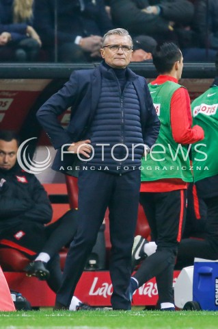  10.11.2017 WARSZAWA STADION NARODOWY <br />PILKA NOZNA REPREZENTACJA MECZ TOWARZYSKI<br />Football Friendly match <br />MECZ POLSKA - URUGWAJ ( Poland - URUGUAY ) <br />N/Z ADAM NAWALKA - I TRENER ( HEAD COACH ) SYLWETKA <br /> 
