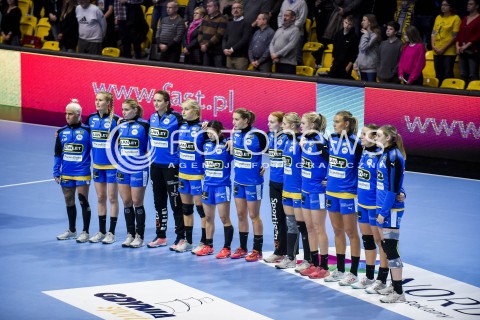  10.11.2017 GDYNIA<br />EHF LIGA MISTRZYN W PILCE RECZNEJ KOBIET SEZON 2017/2018<br />EFH WOMENS HANDBALL CHAMPIONS LEAGUE SEASON 2017/2018<br />MECZ VISTAL GDYNIA - NYKOBING FALSTER<br />N/Z DRUZYNA NYKOBING FALSTER TEAM OF NYKOBING FALSTER<br /> 