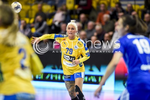  10.11.2017 GDYNIA<br />EHF LIGA MISTRZYN W PILCE RECZNEJ KOBIET SEZON 2017/2018<br />EFH WOMENS HANDBALL CHAMPIONS LEAGUE SEASON 2017/2018<br />MECZ VISTAL GDYNIA - NYKOBING FALSTER<br />N/Z KRISTINA KRISTIANSEN<br /> 