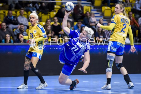  10.11.2017 GDYNIA<br />EHF LIGA MISTRZYN W PILCE RECZNEJ KOBIET SEZON 2017/2018<br />EFH WOMENS HANDBALL CHAMPIONS LEAGUE SEASON 2017/2018<br />MECZ VISTAL GDYNIA - NYKOBING FALSTER<br />N/Z KRISTINA KRISTIANSEN PATRYCJA KULWINSKA KONDRUP MATILDE NIELSEN<br /> 