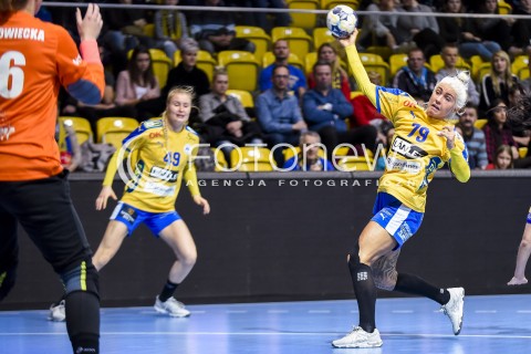  10.11.2017 GDYNIA<br />EHF LIGA MISTRZYN W PILCE RECZNEJ KOBIET SEZON 2017/2018<br />EFH WOMENS HANDBALL CHAMPIONS LEAGUE SEASON 2017/2018<br />MECZ VISTAL GDYNIA - NYKOBING FALSTER<br />N/Z KRISTINA KRISTIANSEN<br /> 
