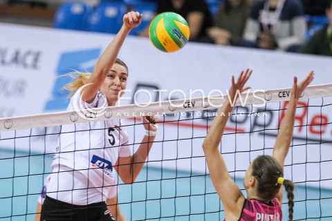  11.11.2017 RZESZOW POLAND<br />SIATKOWKA LIGA MISTRZYN <br />2018 CEV VOLLEYBALL CHAMPIONS LEAGUE - WOMEN <br />MECZ DEVELOPRES SKYRES RZESZOW - NOVA KBM BRANIK MARIBOR<br />N/Z MAGDALENA HAWRYLA <br /> 