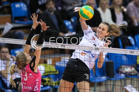  11.11.2017 RZESZOW POLAND<br />SIATKOWKA LIGA MISTRZYN <br />2018 CEV VOLLEYBALL CHAMPIONS LEAGUE - WOMEN <br />MECZ DEVELOPRES SKYRES RZESZOW - NOVA KBM BRANIK MARIBOR<br />N/Z MONIKA PTAK <br /> 