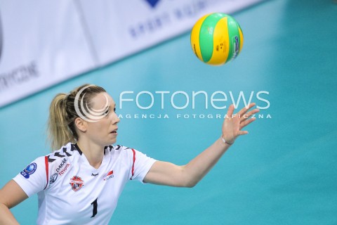  11.11.2017 RZESZOW POLAND<br />SIATKOWKA LIGA MISTRZYN <br />2018 CEV VOLLEYBALL CHAMPIONS LEAGUE - WOMEN <br />MECZ DEVELOPRES SKYRES RZESZOW - NOVA KBM BRANIK MARIBOR<br />N/Z HELENE ROUSSEAUX SYLWETKA <br /> 
