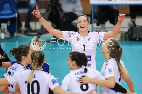  11.11.2017 RZESZOW POLAND<br />SIATKOWKA LIGA MISTRZYN <br />2018 CEV VOLLEYBALL CHAMPIONS LEAGUE - WOMEN <br />MECZ DEVELOPRES SKYRES RZESZOW - NOVA KBM BRANIK MARIBOR<br />N/Z HELENE ROUSSEAUX RADOSC EMOCJE <br /> 
