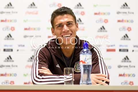  12.11.2017 GDANSK<br />PILKA NOZNA - MECZ TOWARZYSKI<br />KONFERENCJA PRASOWA PRZED MECZEM<br />POLSKA - MEKSYK<br />N/Z HECTOR MORENO<br /> 