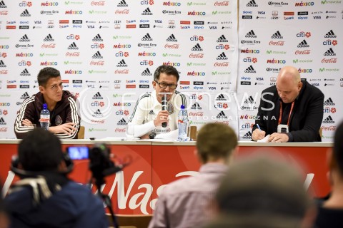  12.11.2017 GDANSK<br />PILKA NOZNA - MECZ TOWARZYSKI<br />KONFERENCJA PRASOWA PRZED MECZEM<br />POLSKA - MEKSYK<br />N/Z HECTOR MORENO JUAN CARLOS OSORIO<br /> 